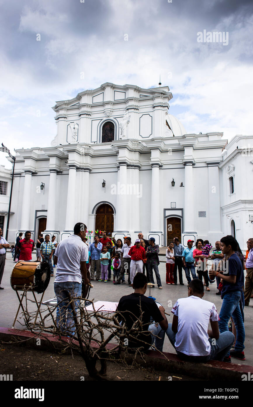 Daily life in Popayan (Colombia) Stock Photo