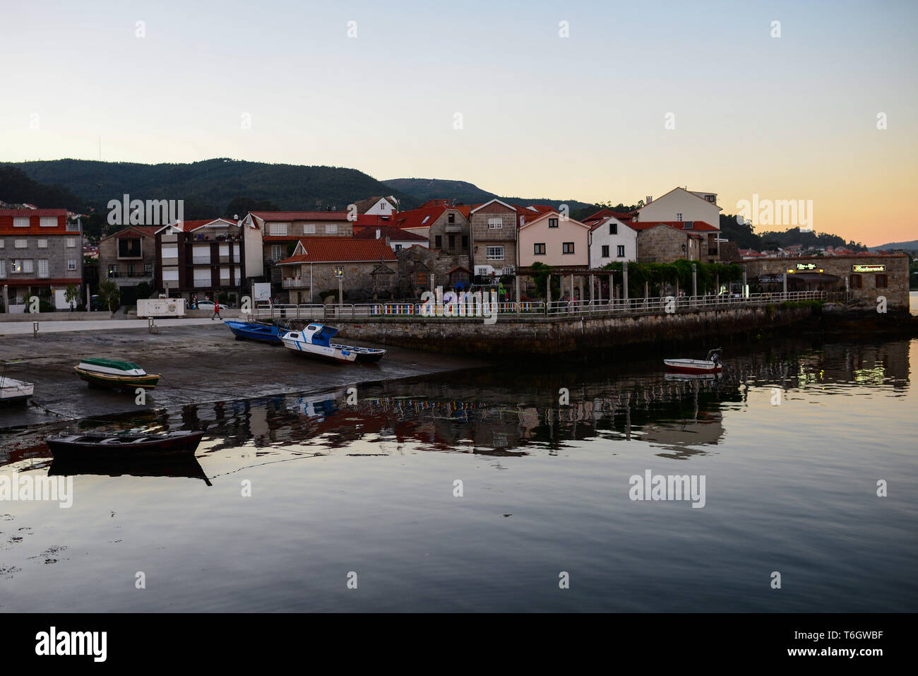 Combarro village in the province of Pontevedra, Galicia, Spain Stock Photo