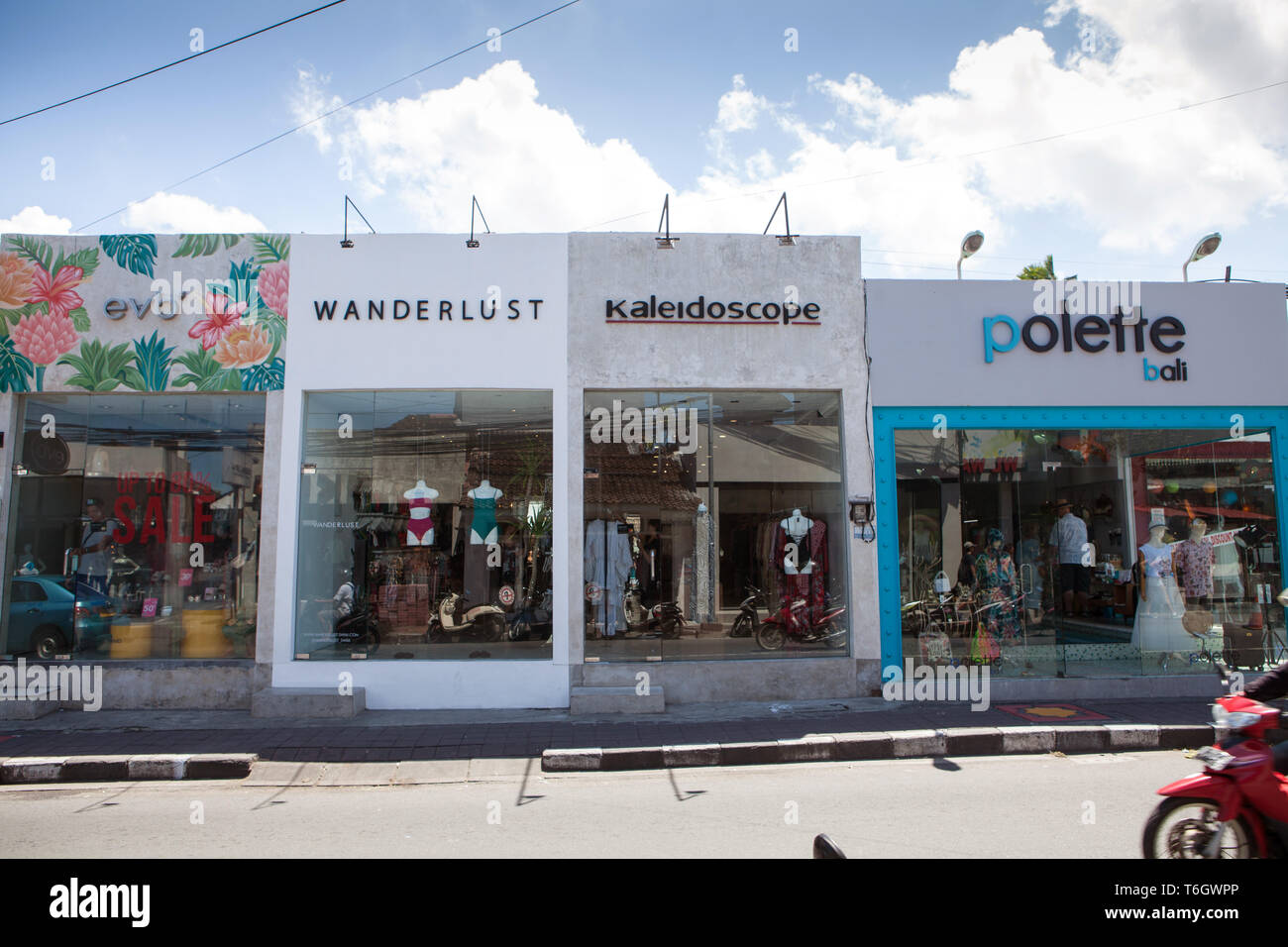 Boutique shops of Seminyak, Bali, Indonesia Stock Photo - Alamy