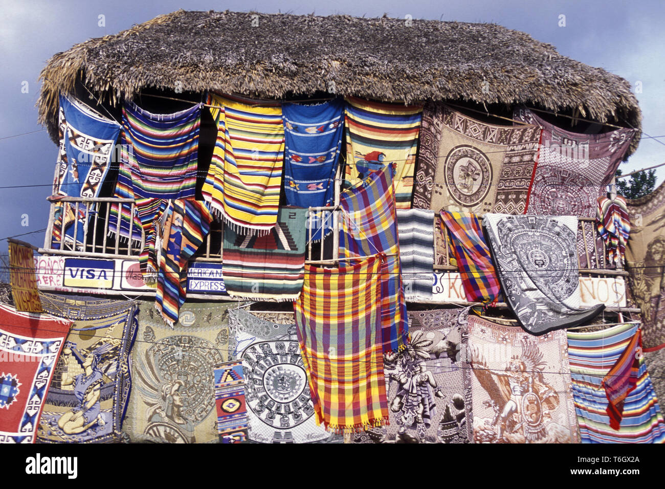 MEXICO YUCATAN COBA SOUVENIER SHOP Stock Photo