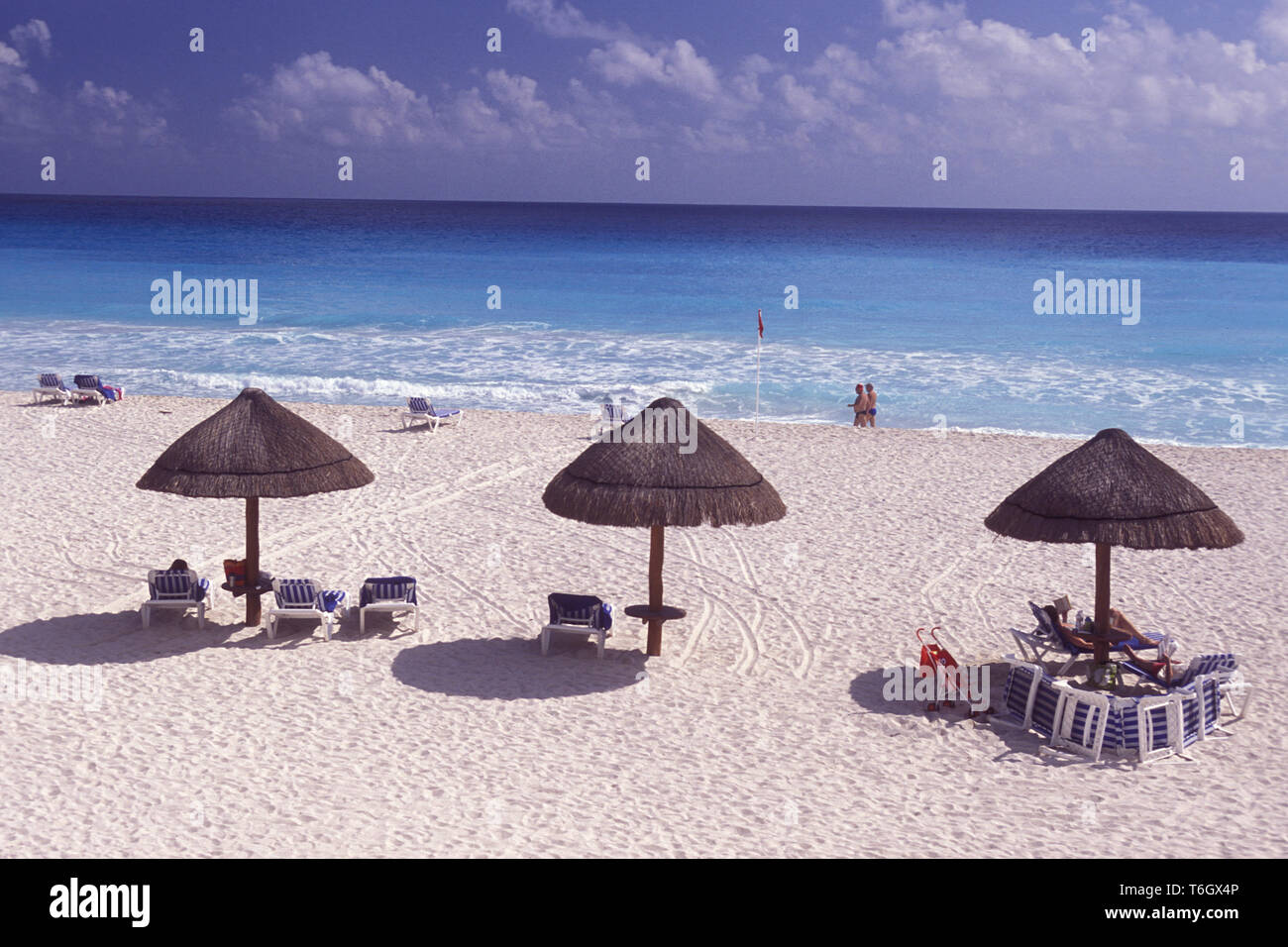 MEXICO YUCATAN CANCUN BEACH CARIBBEAN SEA