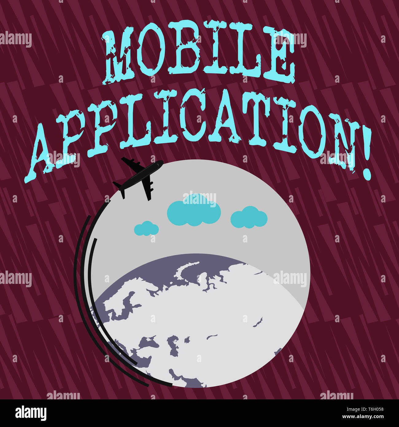 Text sign showing Mobile Application. Business photo text application ...