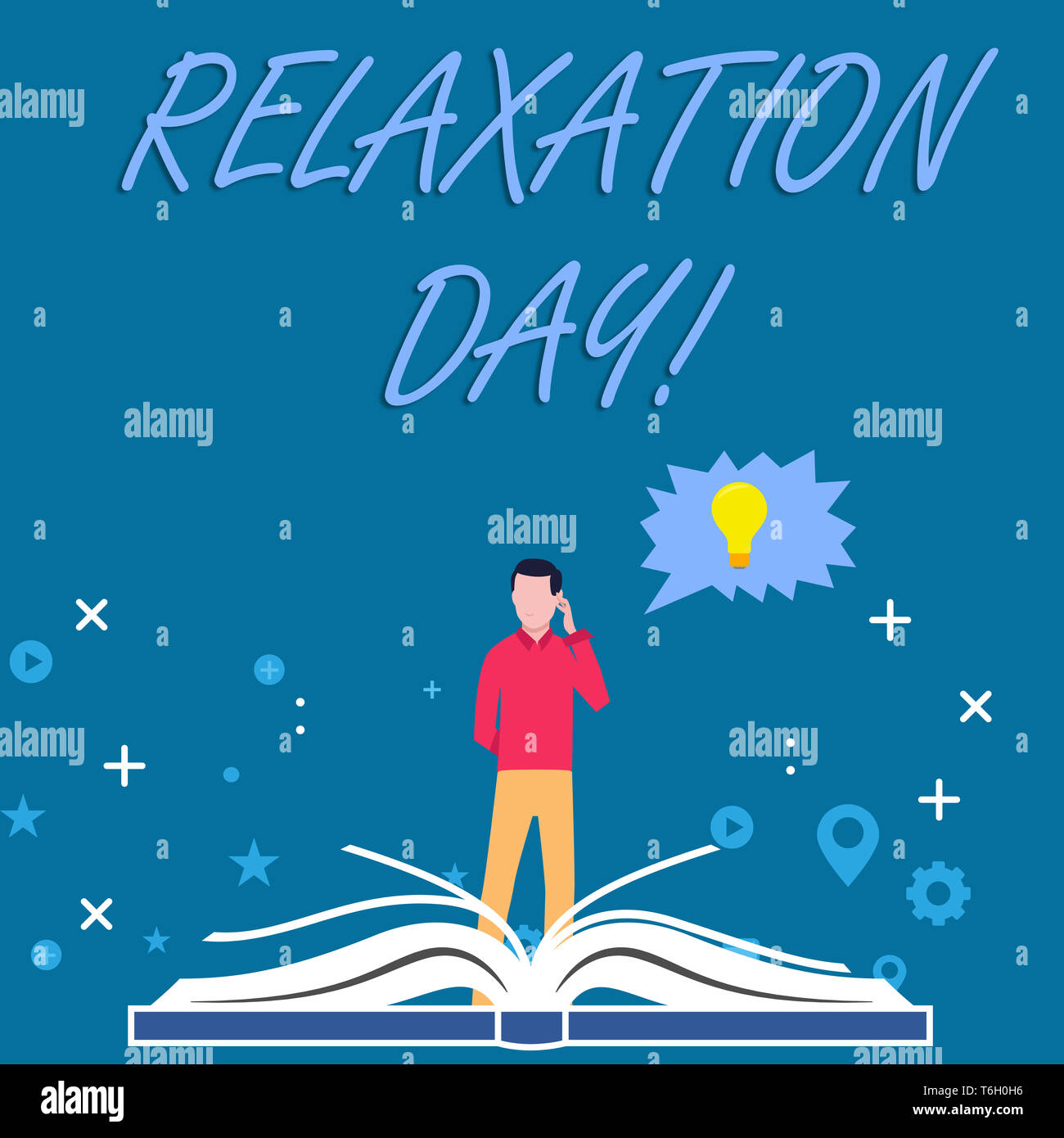 Writing note showing Relaxation Day. Business concept for pleasant ...