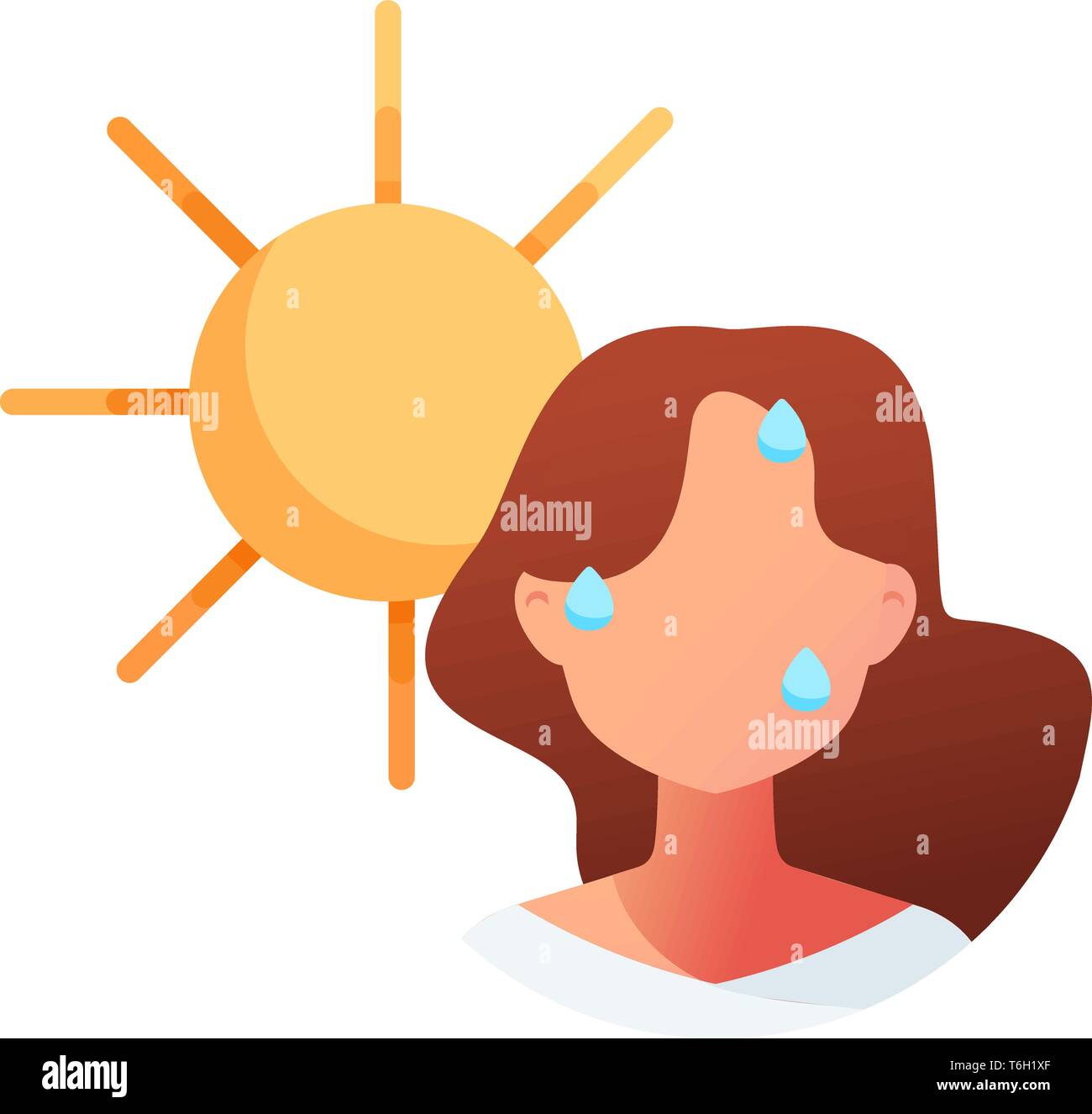 Heat, heatstroke, hot, hypovolemia, stroke, summer, sweat icon - Download  on Iconfinder