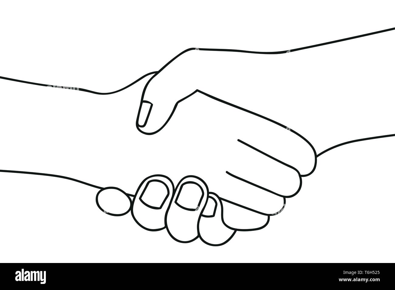 Hand outline hi-res stock photography and images - Alamy