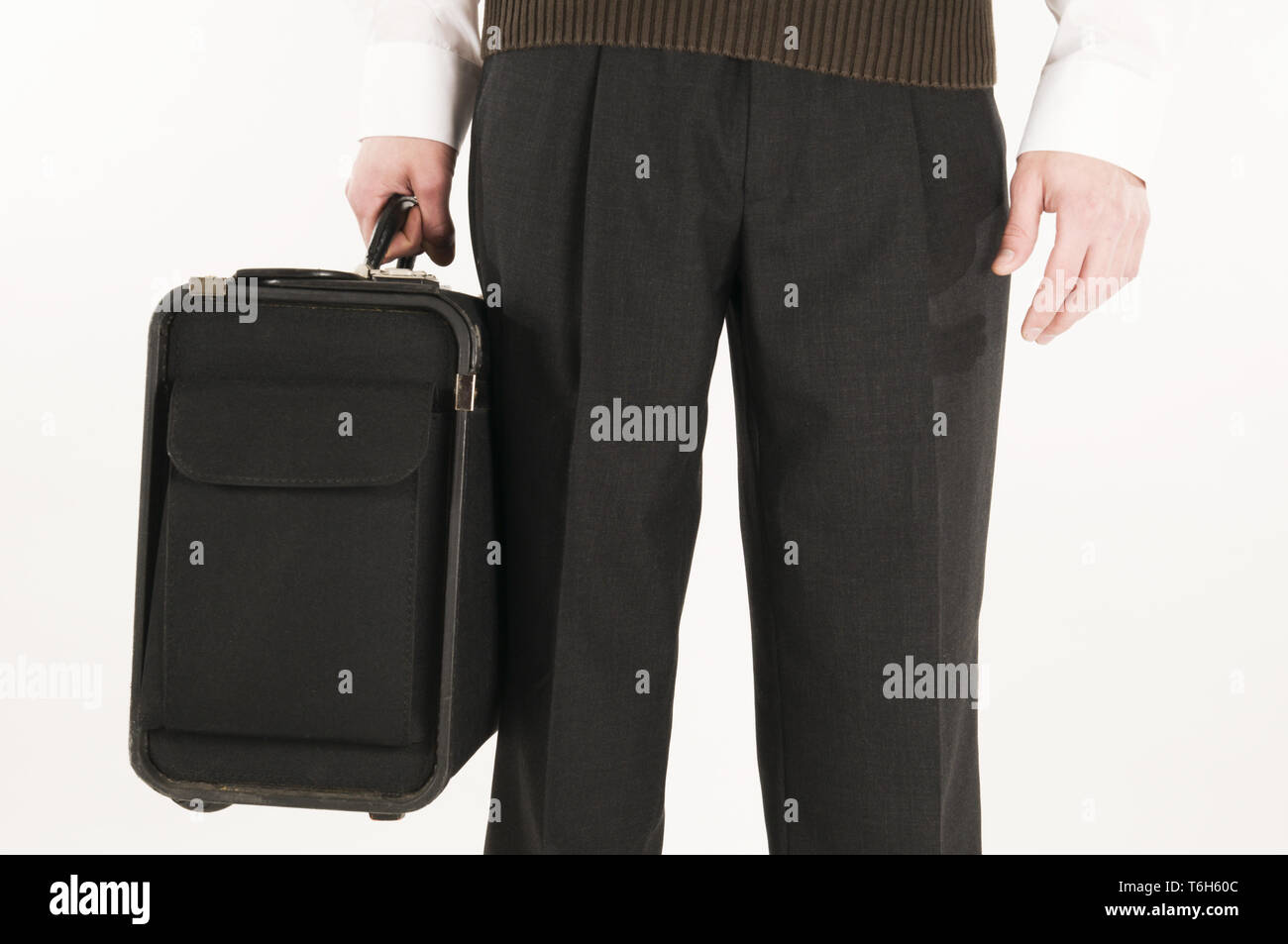 clutch the suitcase Stock Photo