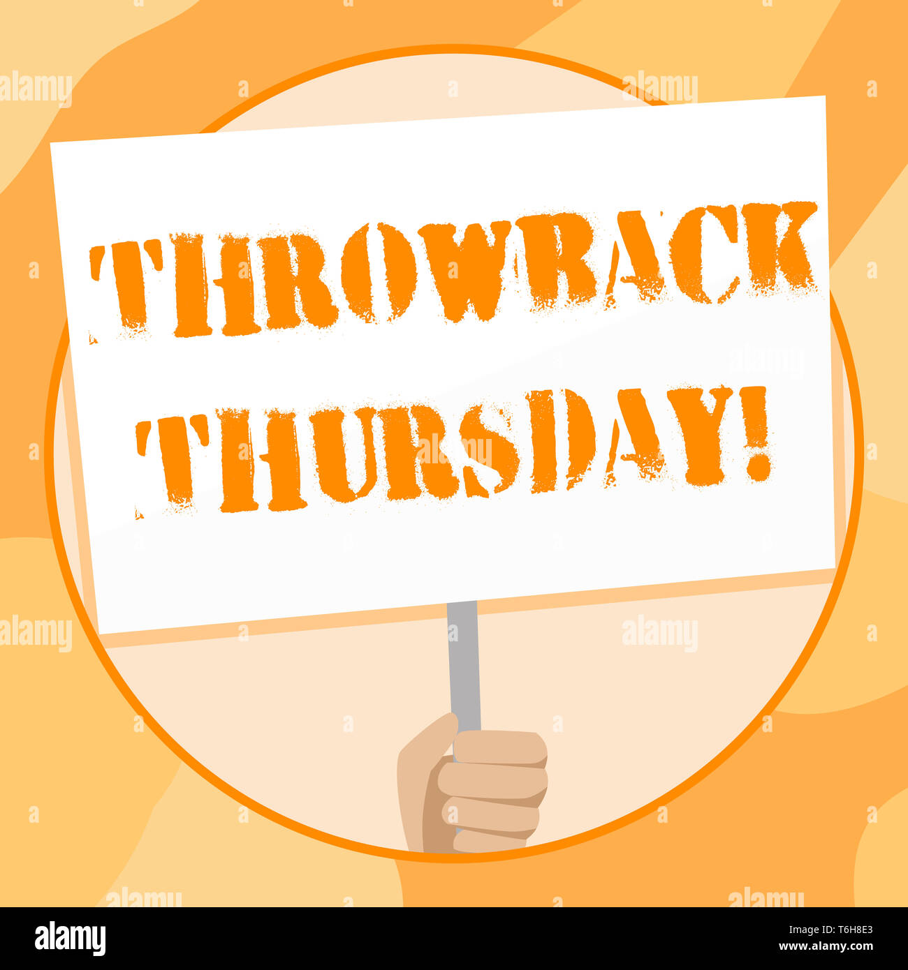 Handwriting text writing Throwback Thursday. Conceptual photo wistful