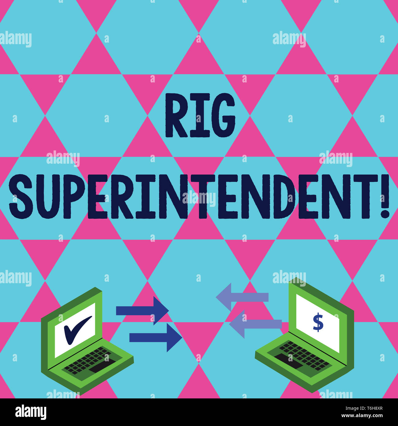 Word writing text Rig Superintendent. Business photo showcasing Manage ...