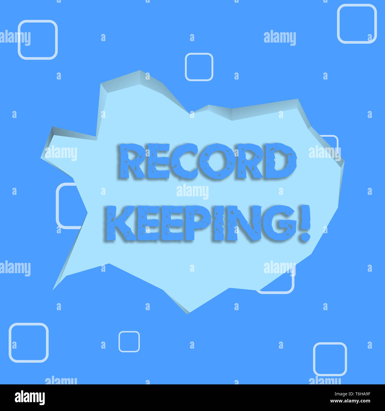 Writing note showing Record Keeping. Business concept for The activity