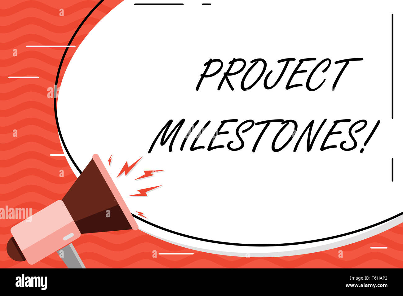 Word writing text Project Milestones. Business photo showcasing ...