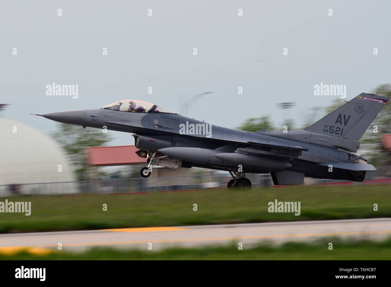 An F 16 Fighting Falcon Lands At Aviano Air Base Italy April 30 2019 The 510th Fighter 
