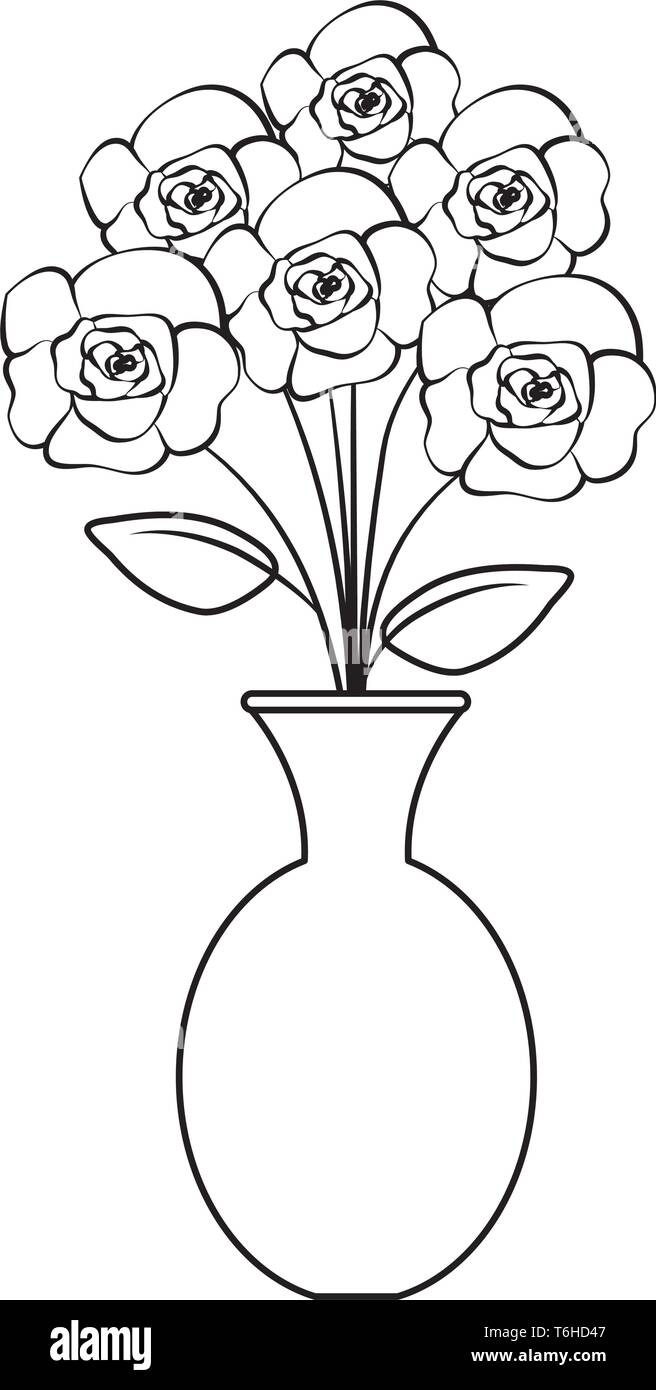 vase with roses icon Stock Vector Image & Art - Alamy