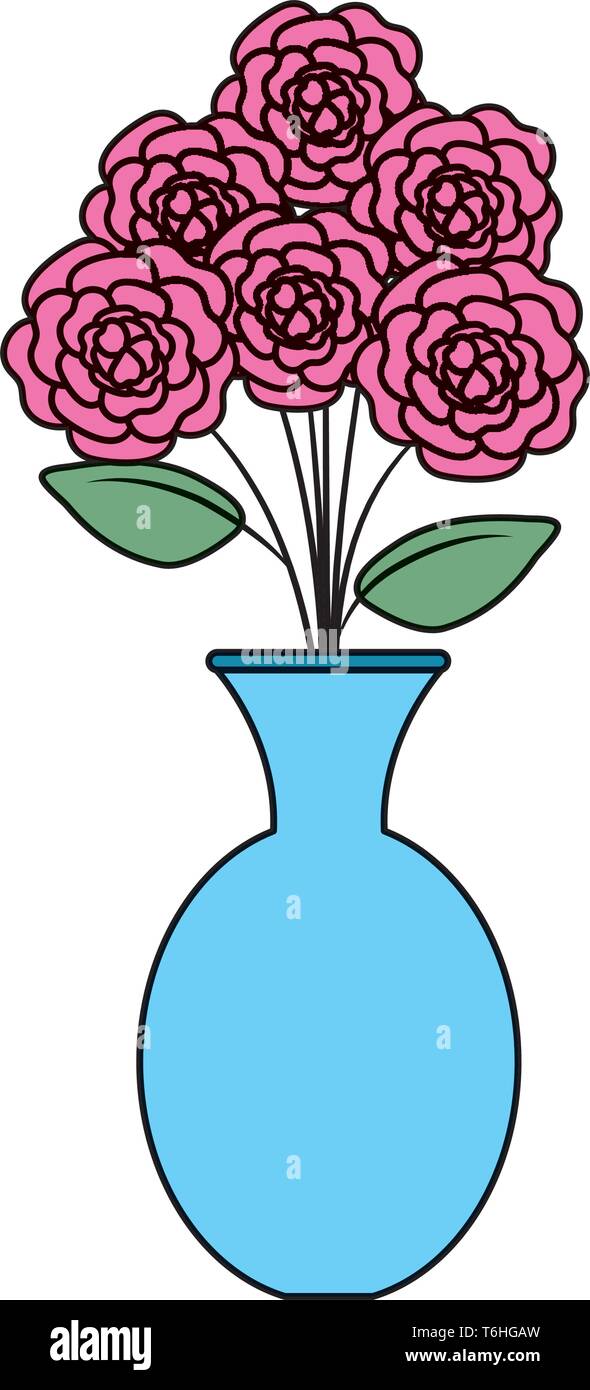 vase with roses icon Stock Vector Image & Art - Alamy