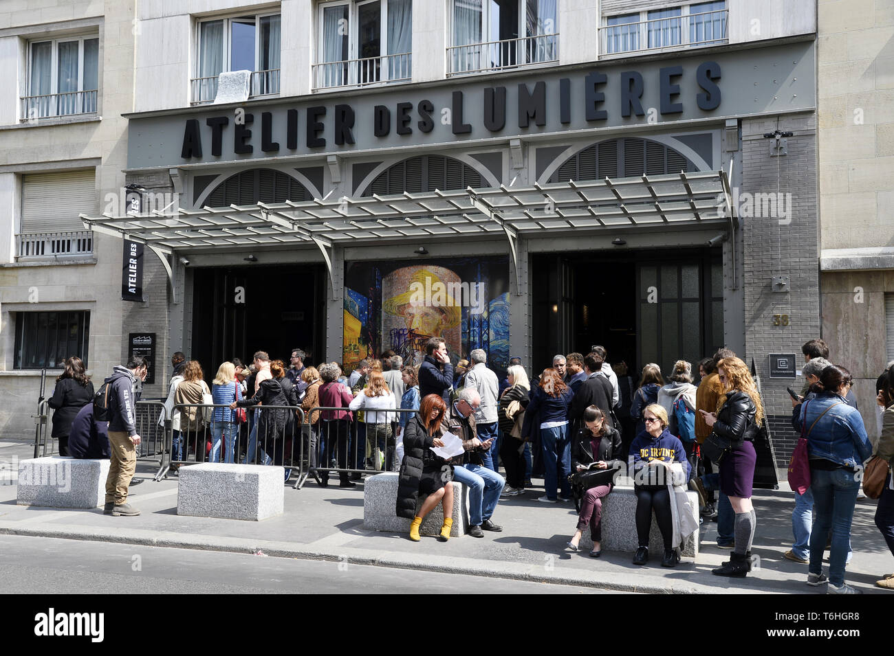 Atelier Des Lumieres Paris France Stock Photo Alamy
