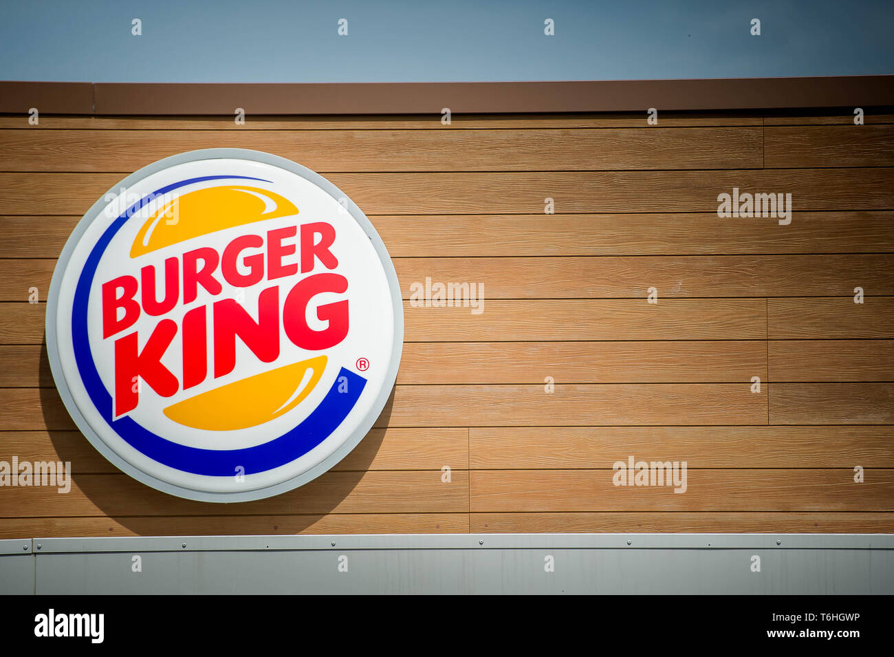 Burger King Signage and Logo Stock Photo