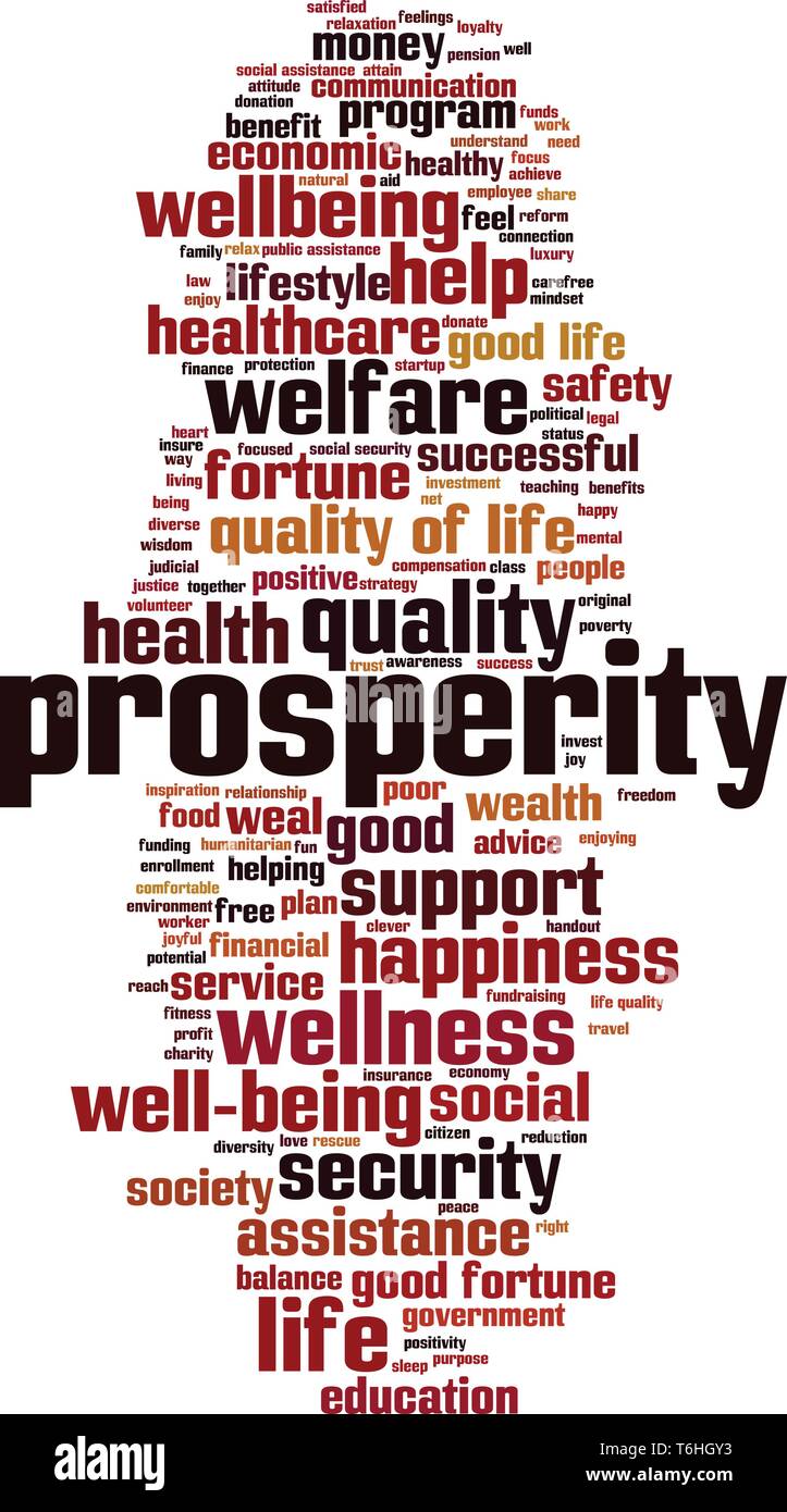 Prosperity cloud concept. Collage made of words about prosperity. Vector  illustration Stock Vector Image & Art - Alamy