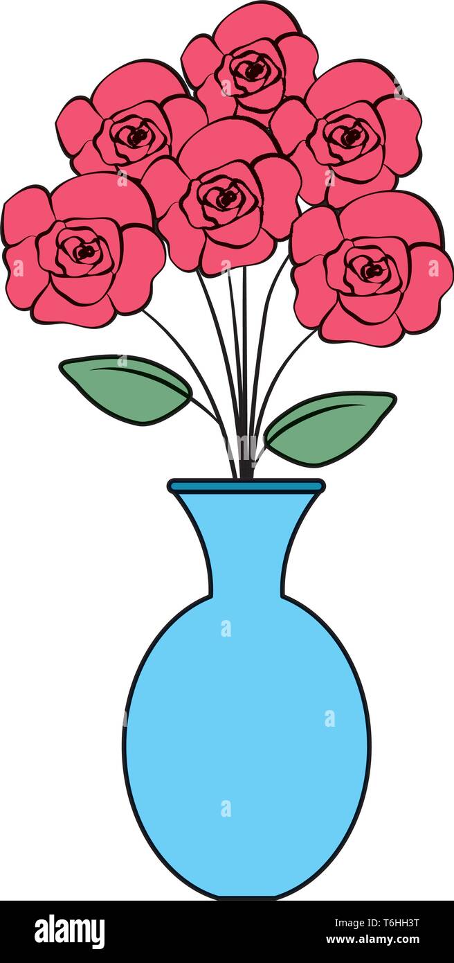 vase with roses icon Stock Vector Image & Art - Alamy