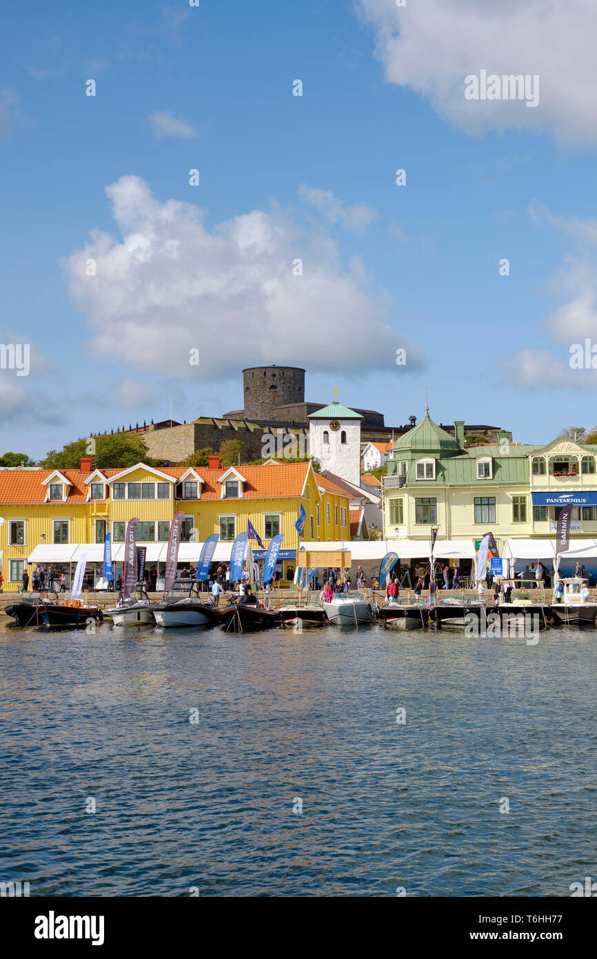 Marstrand and Fortress Carlsten during the annual boat show in August