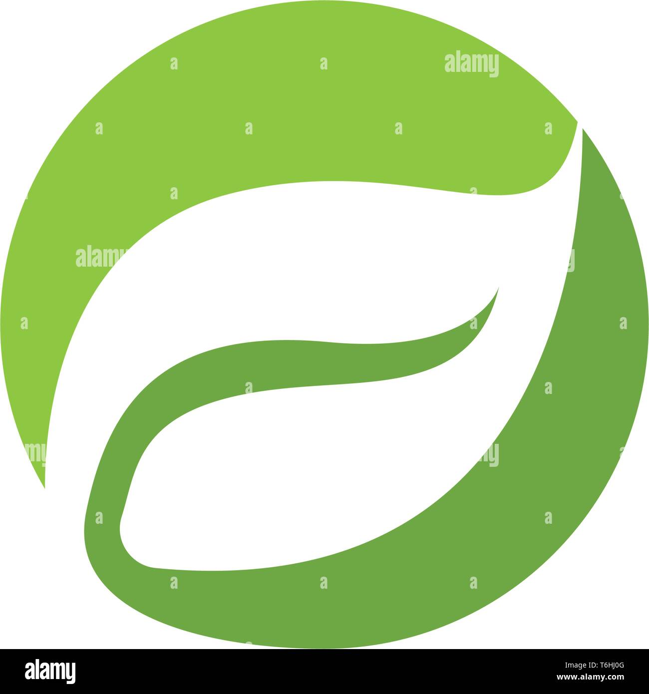 Leaf green nature logo and symbol health Stock Vector Image & Art - Alamy