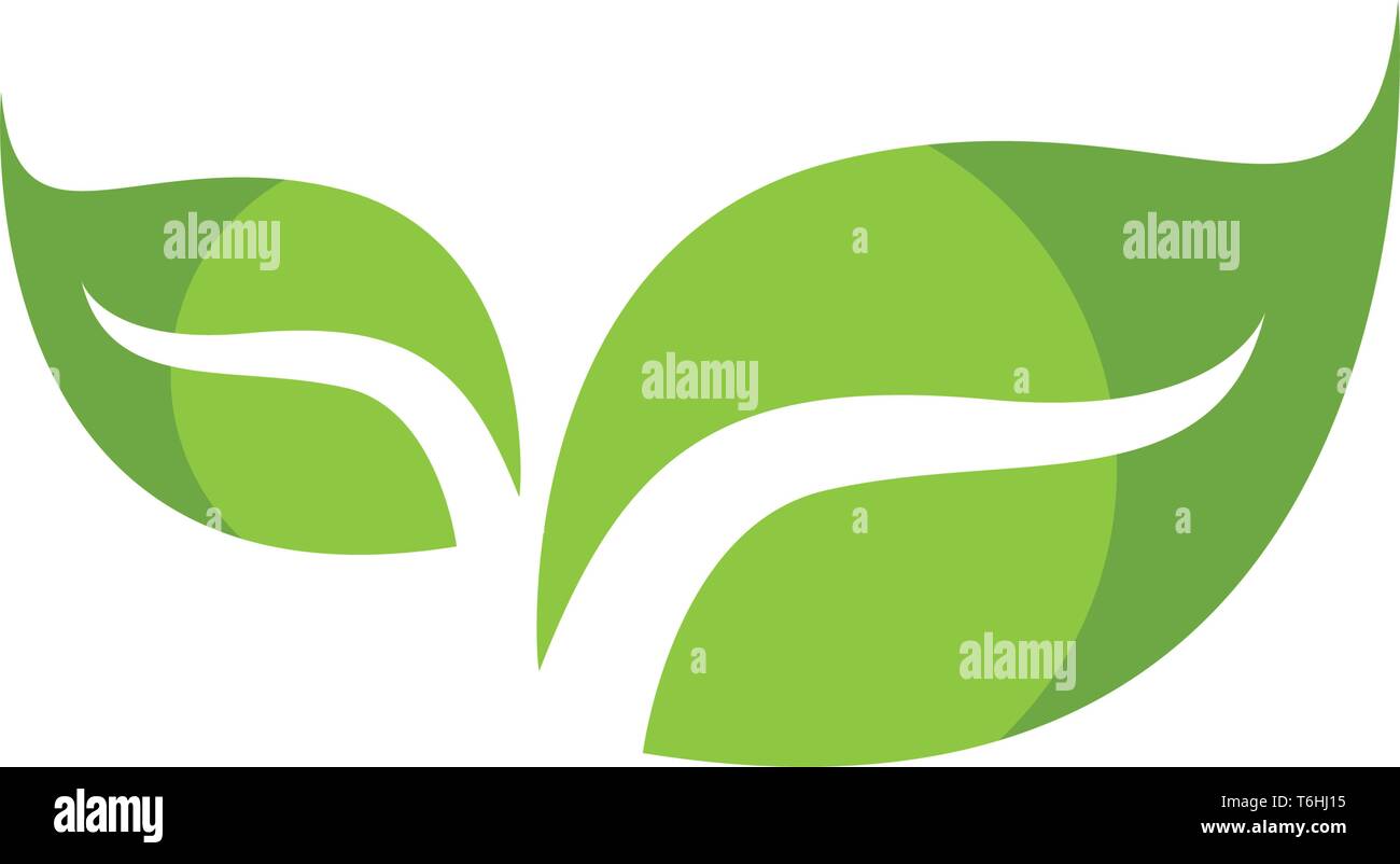 Leaf green nature logo and symbol health Stock Vector Image & Art - Alamy