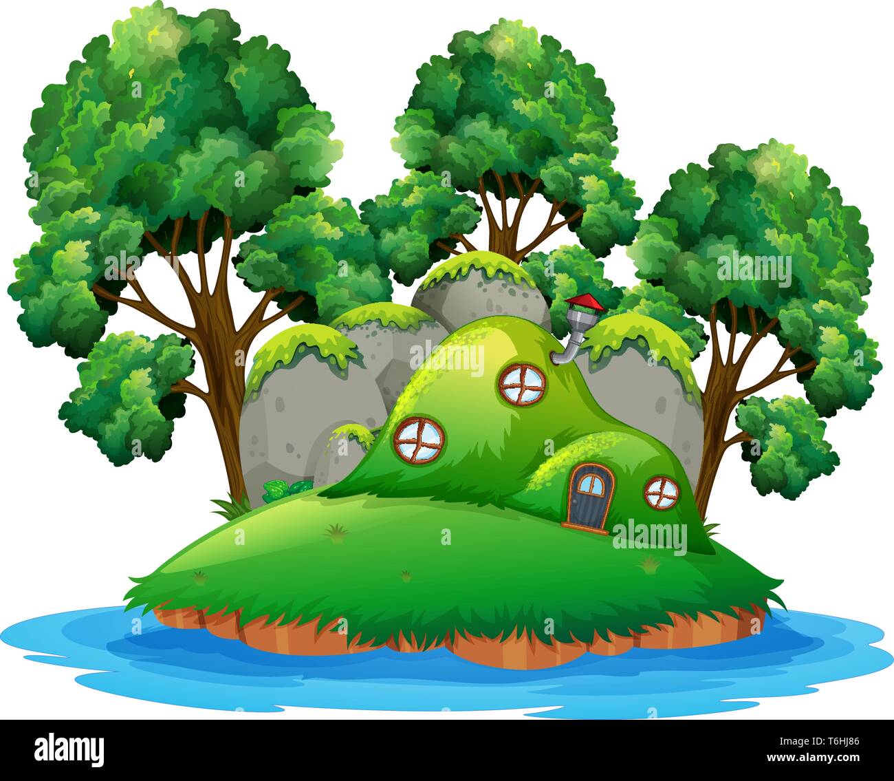 A fantasy magic land illustration Stock Vector Image & Art - Alamy