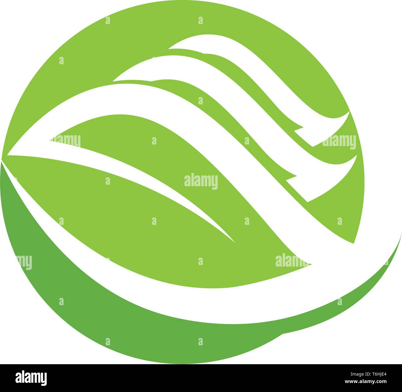 Leaf green nature logo and symbol health Stock Vector Image & Art - Alamy
