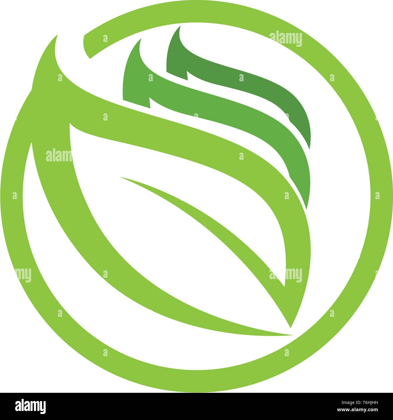 Leaf green nature logo and symbol health Stock Vector Image & Art - Alamy