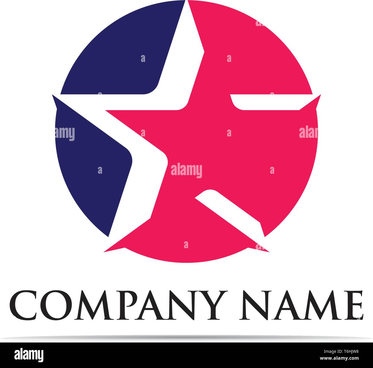 Star logo vector hi-res stock photography and images - Alamy