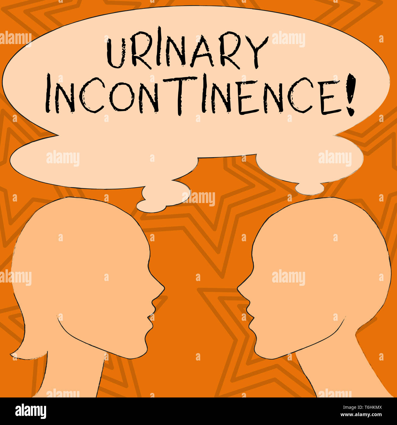 Writing note showing Urinary Incontinence. Business concept for