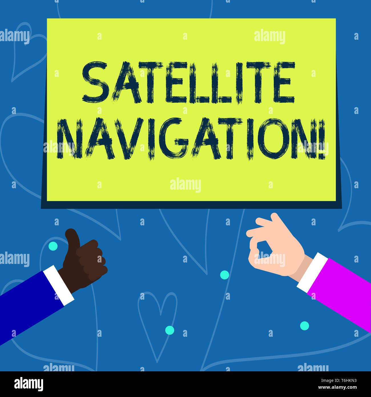 Conceptual hand writing showing Satellite Navigation. Concept meaning