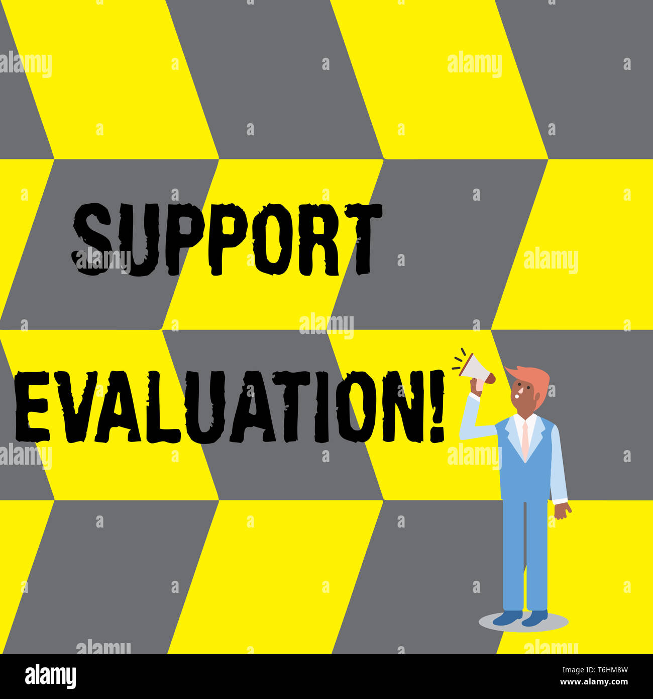 Text sign showing Support Evaluation. Business photo text Assisting ...
