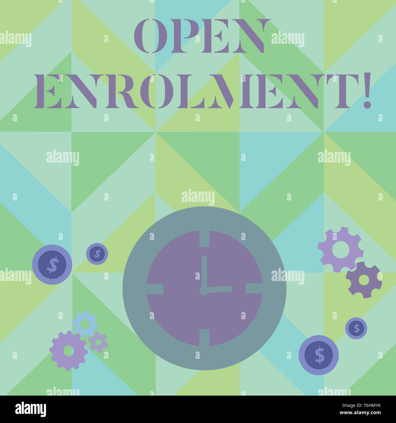 Text sign showing Open Enrolment. Business photo showcasing period