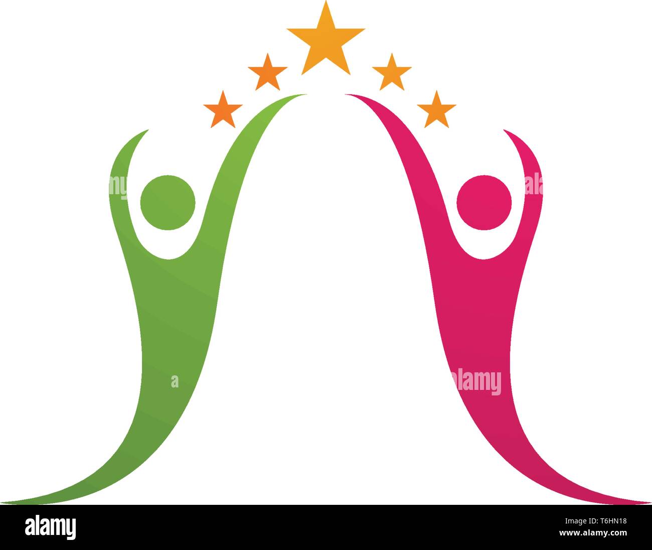 community and Adoption care Logo template vector icon Stock Vector