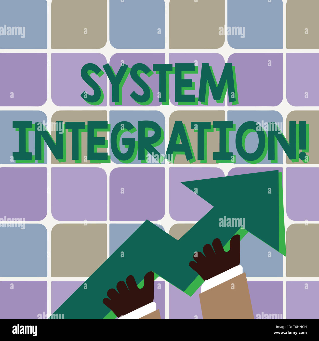 Conceptual hand writing showing System Integration. Concept meaning