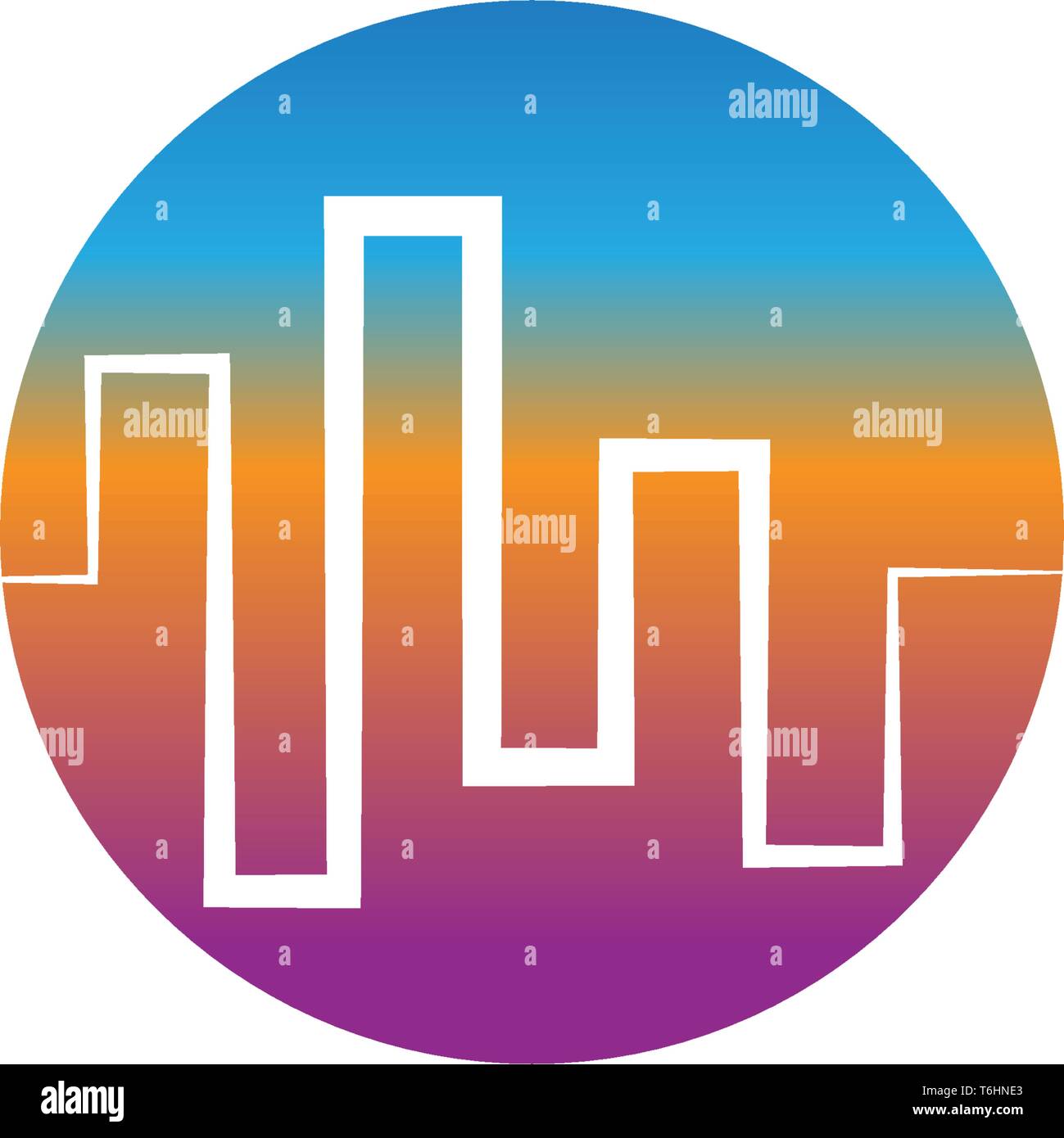sound wave ilustration logo and vector icon template Stock Vector