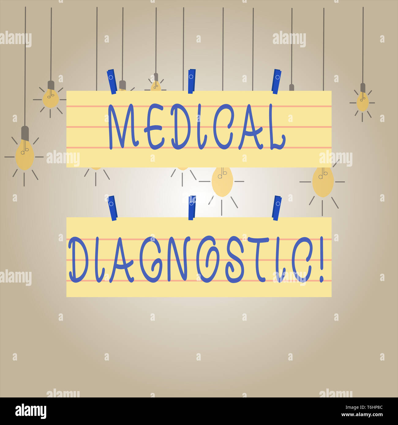 Writing note showing Medical Diagnostic. Business concept for detection
