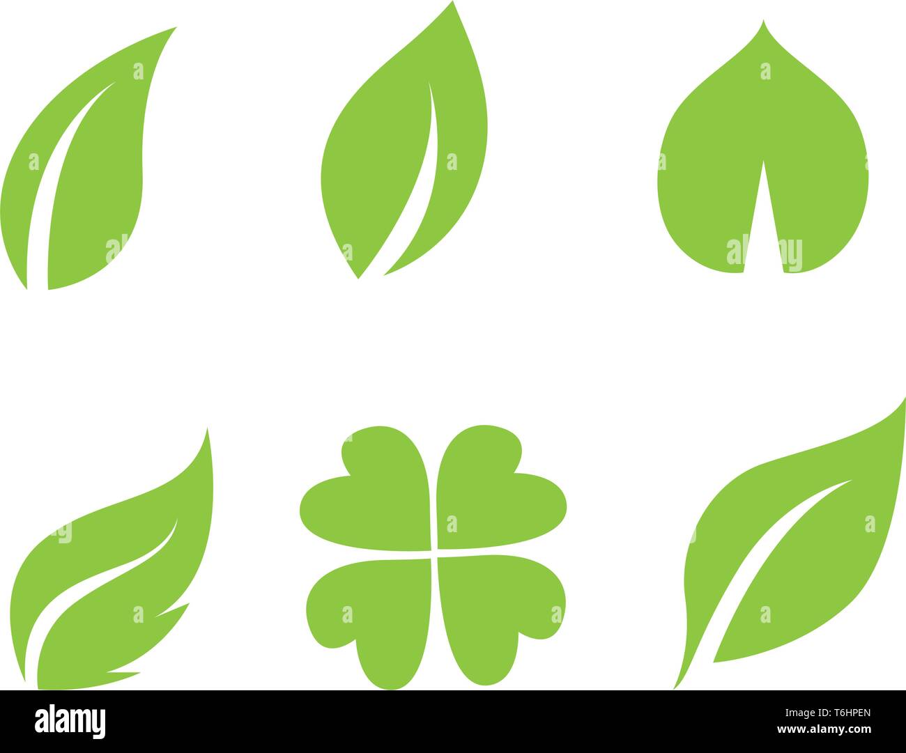 Leaf green nature logo and symbol health Stock Vector Image & Art - Alamy