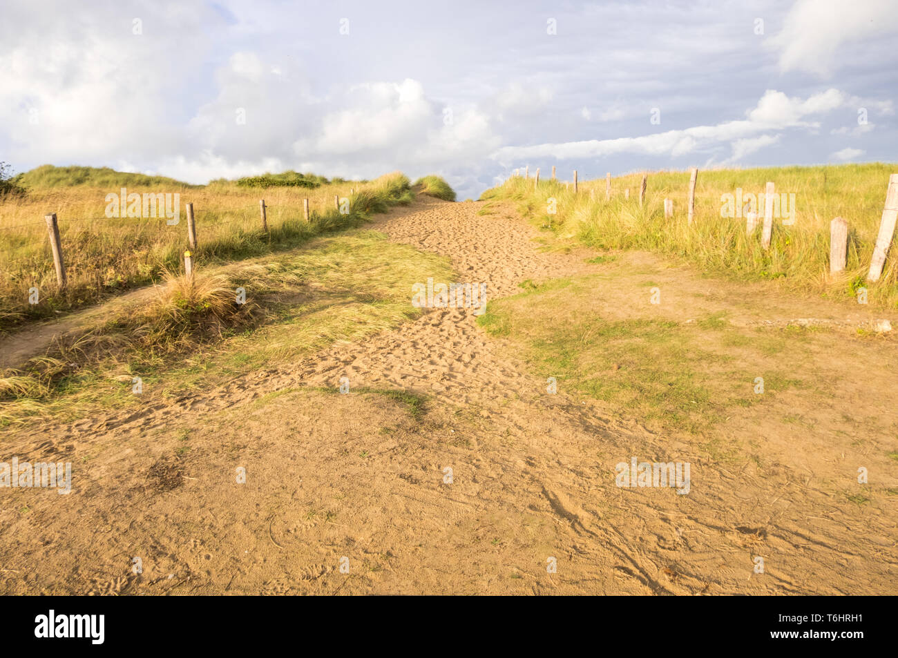 Utah Beach, France August 16, 2018 A way at the Utah Beach, Sainte