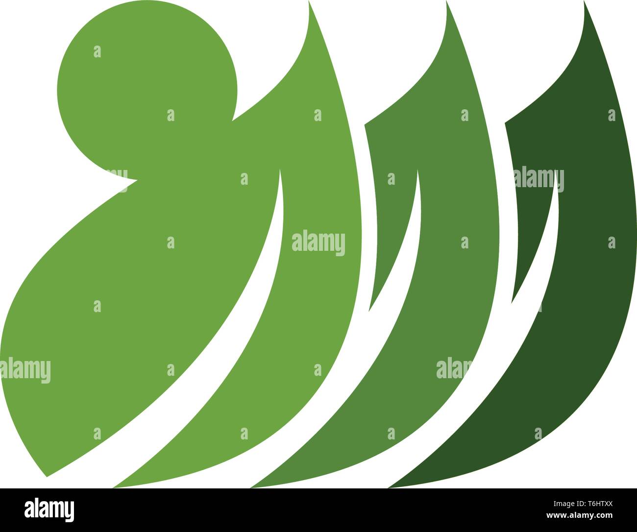 Leaf green nature logo and symbol health Stock Vector Image & Art - Alamy