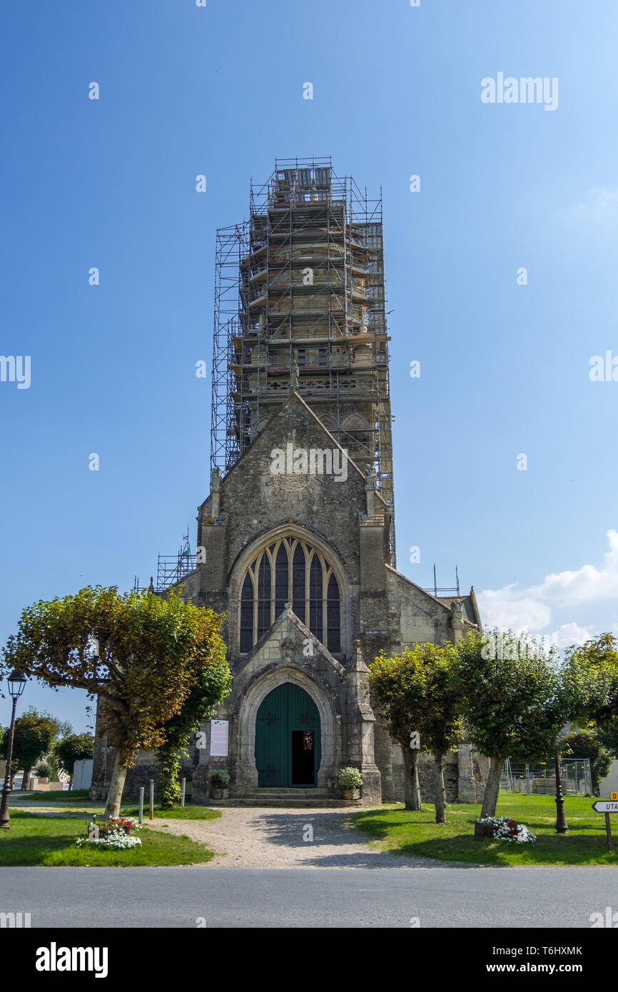 SainteMarieduMont, France August 16, 2018 The church of Notre