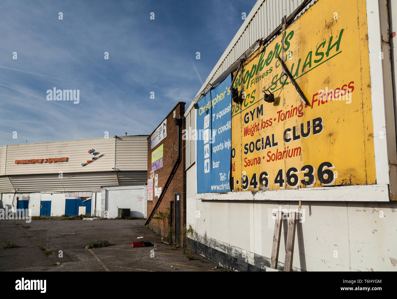 Wimbledon Greyhound Stadium, the last chance to see before it was demolished Stock Photo