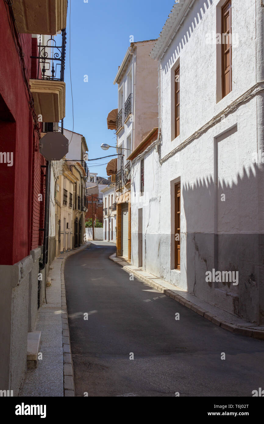 A Very Narrow Street in Albox a Small Rural Town in Almanzora Valley ...
