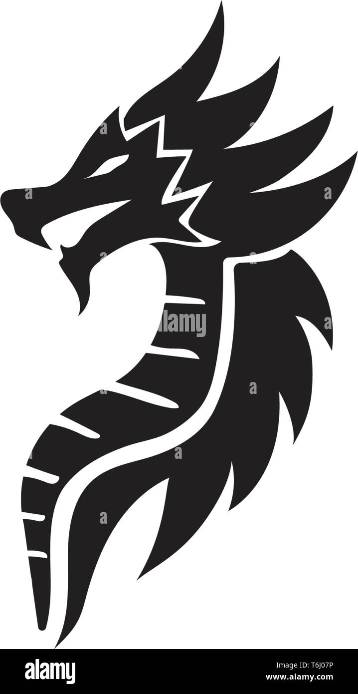 Dragon logo icon Stock Vector Image & Art - Alamy