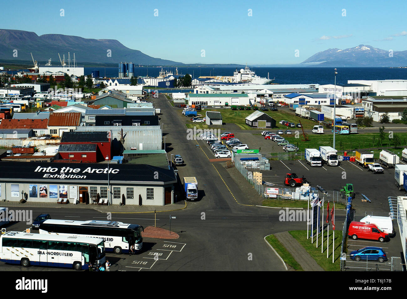 Port of Akureyri in Iceland Stock Photo