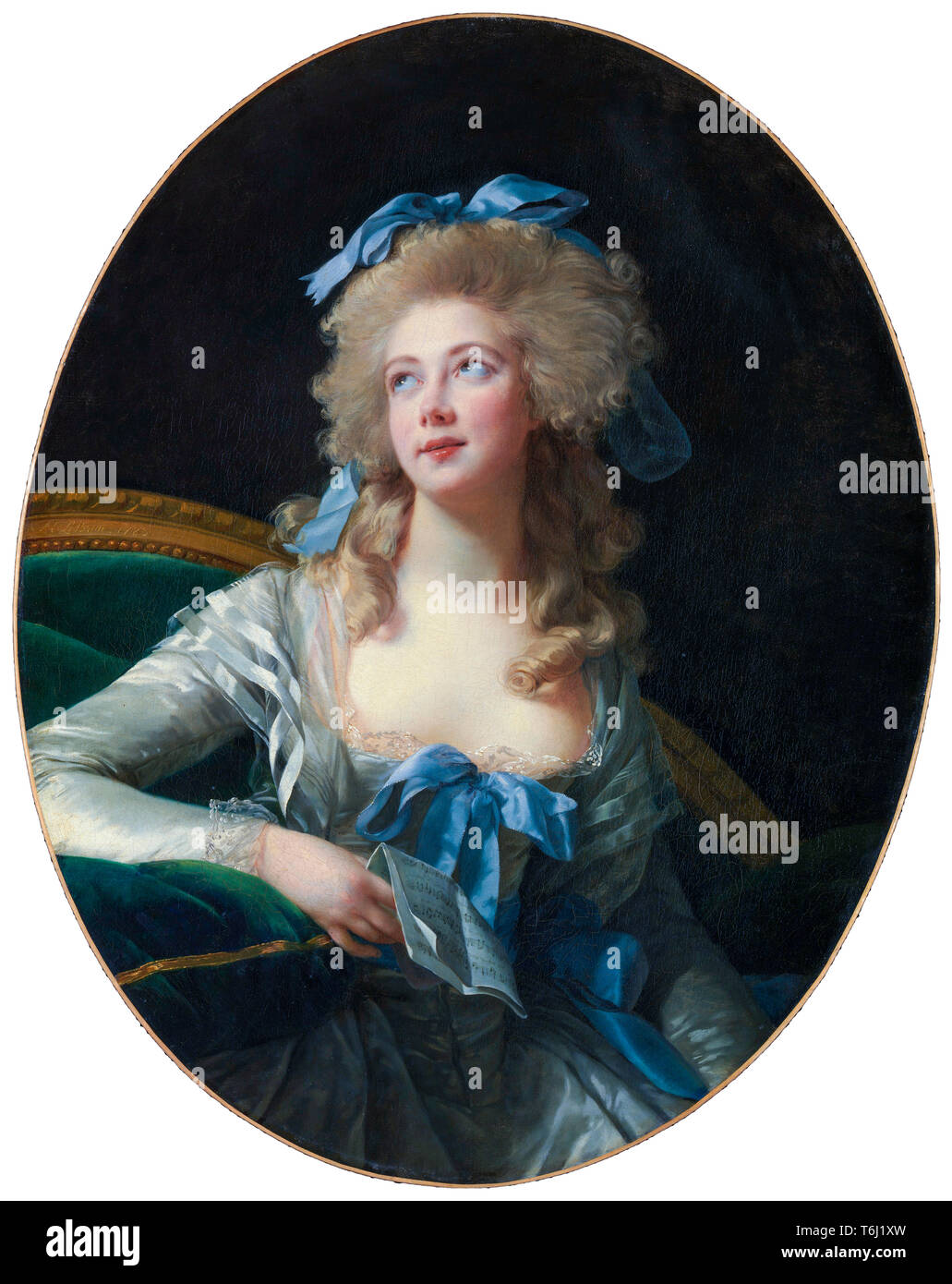 Madame Grand (Noël Catherine Vorlée, 1761–1835), portrait painting by Élisabeth Louise Vigée Le Brun ,1783 Stock Photo