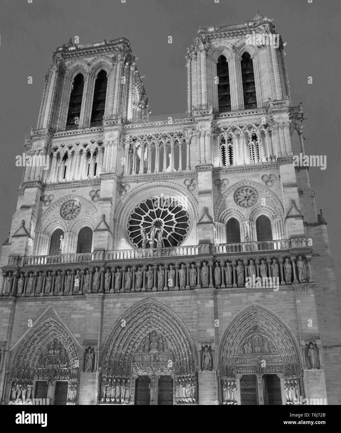 Notre Dame Cathedral in Paris before the terrible fire of April 2019 