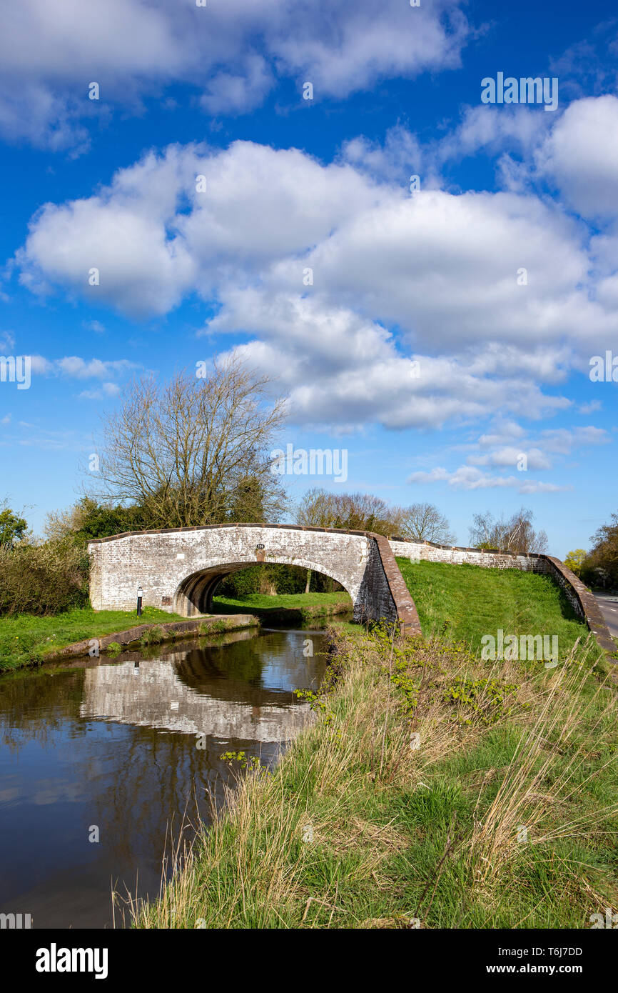 Arch bridge over Trent and Mersey Canal between Sandbach and Middlewich