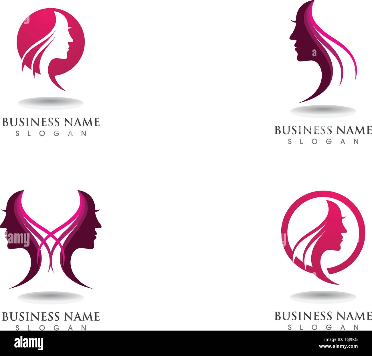 hair  logo and symbols Stock Vector