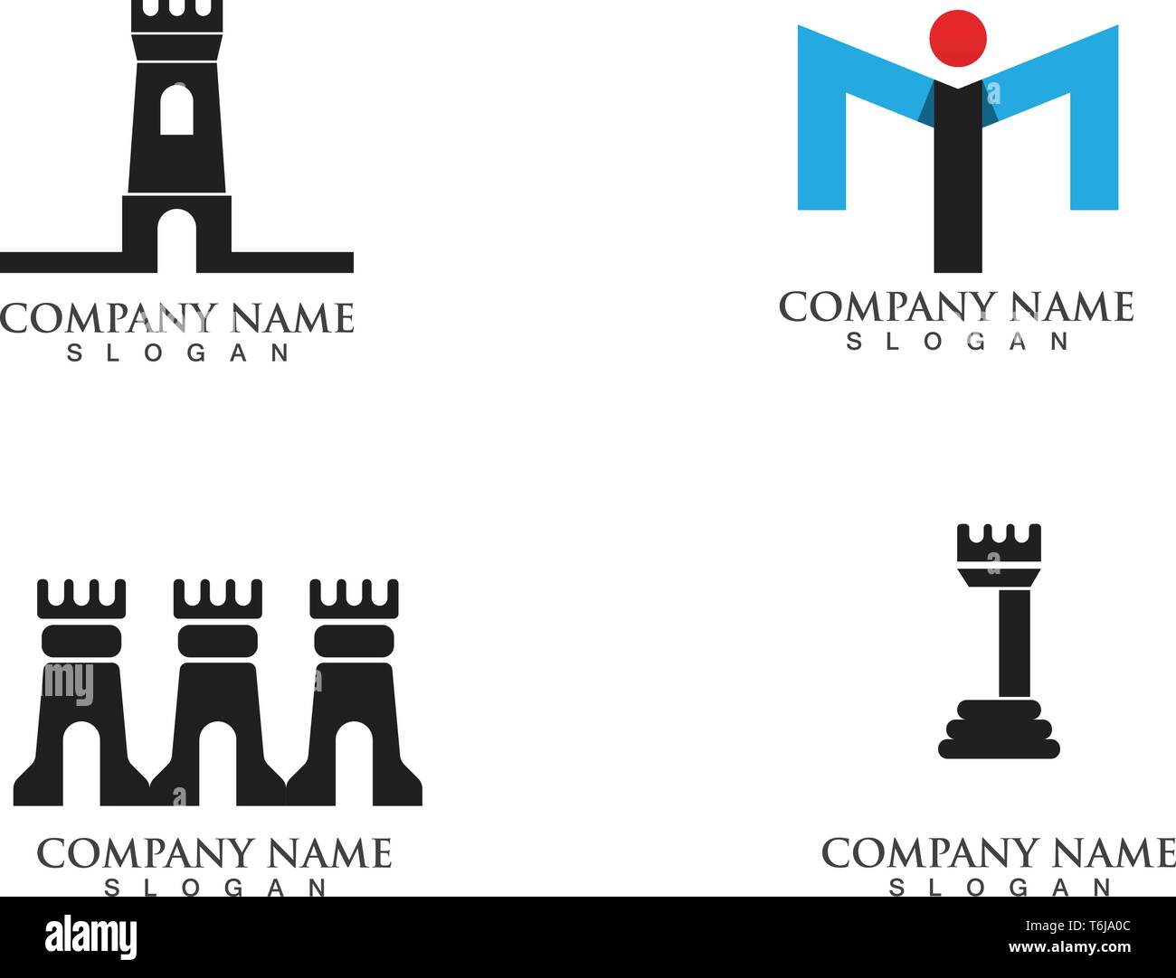 fortress logo and symbols black vector Stock Vector Image & Art - Alamy