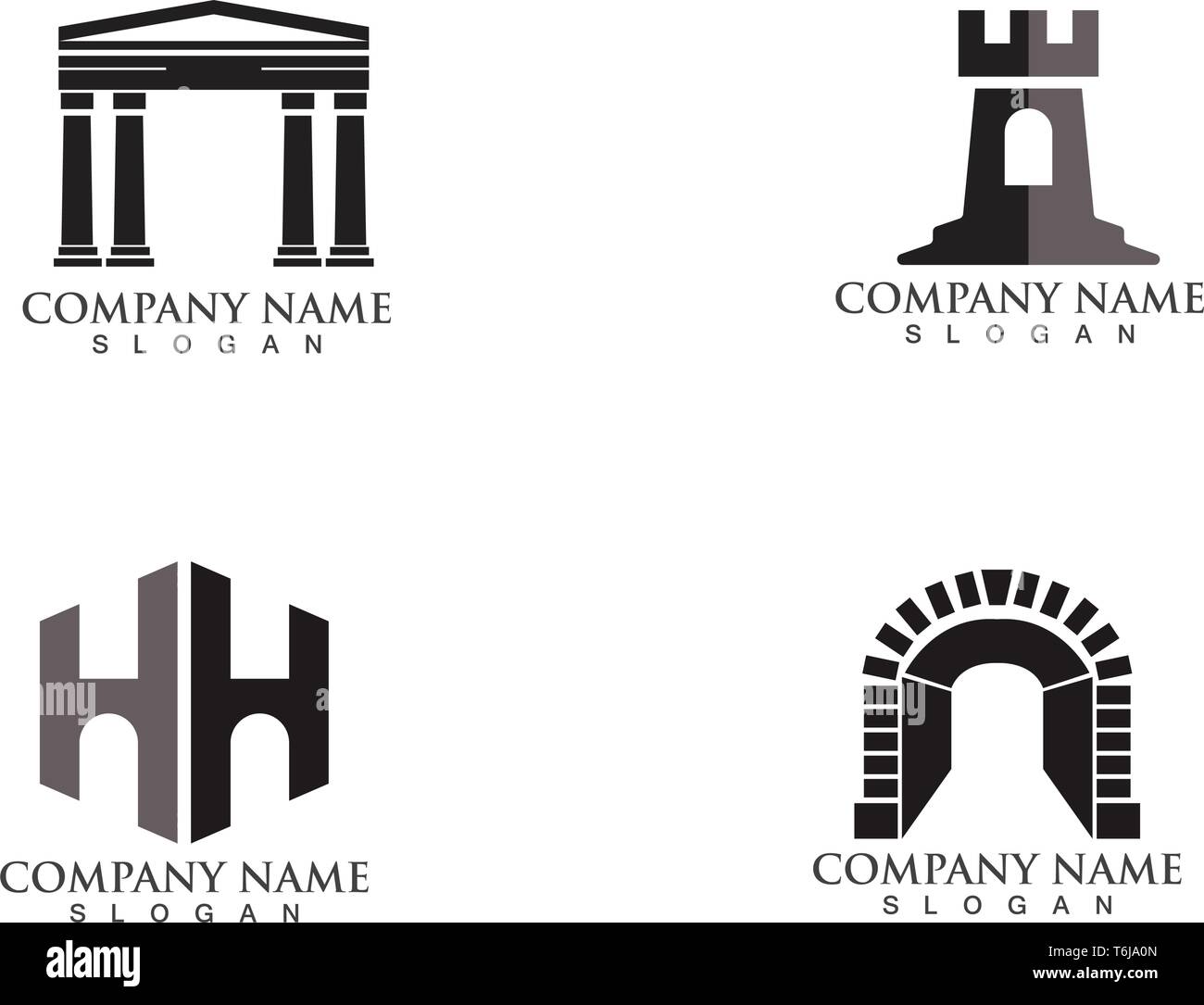 fortress logo and symbols black vector Stock Vector Image & Art - Alamy
